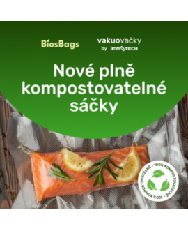 Vakuovací sáček kompostovatelný hladký 200 x 300 , 75 mic